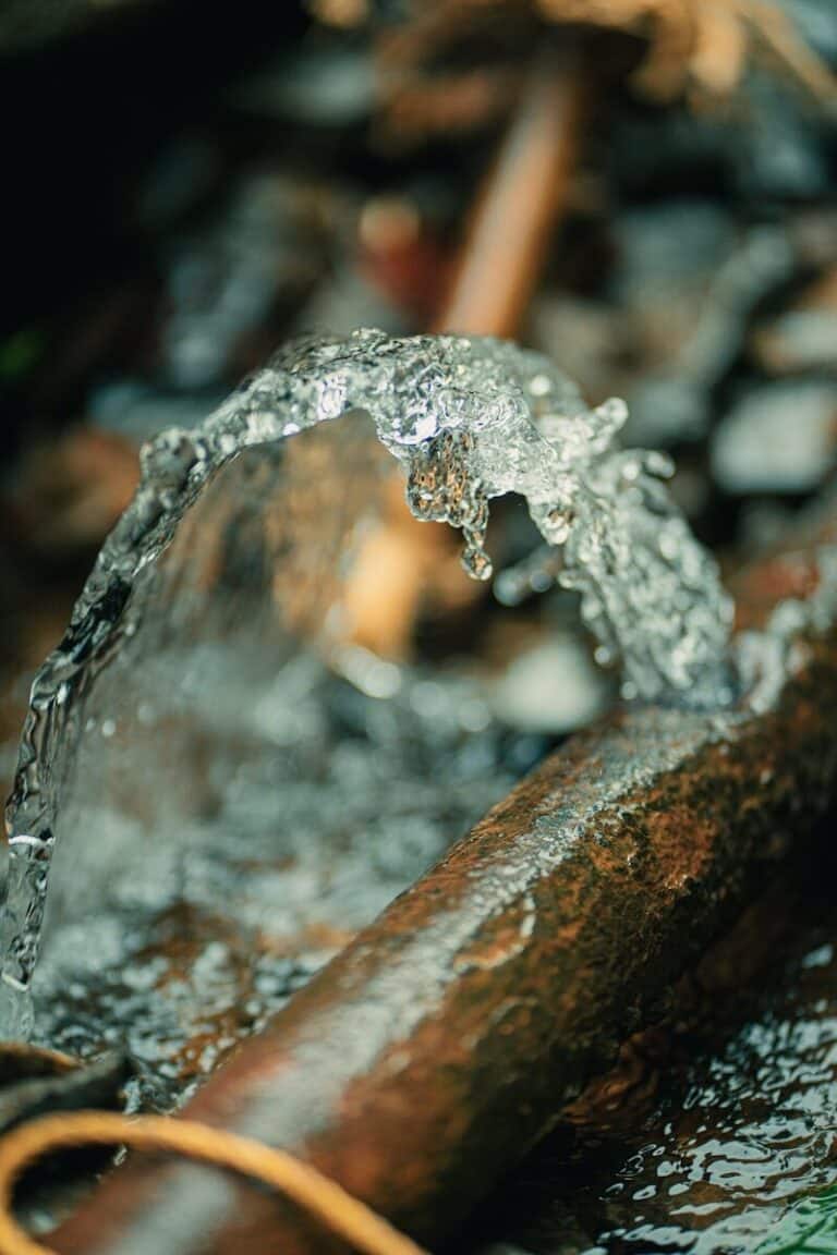a close up of a stream of water